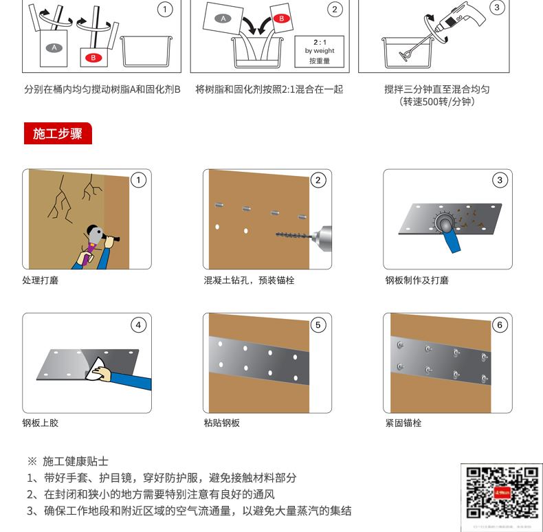 包钢西和粘钢加固施工过程